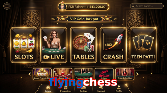 Main screen of Flyingchess casino page for PK players